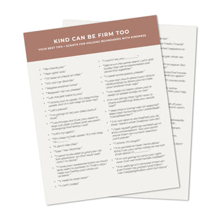 Kind Can Be Firm Too